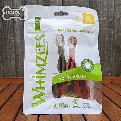 Whimzees Toothbrush Dental Chews (Medium) Week Pack